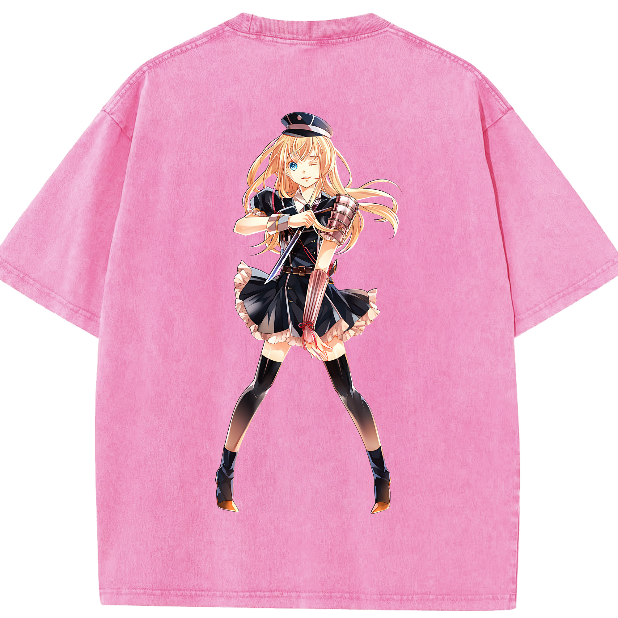（画像用） 刀剣乱舞 Touken Ranbu 綿100% ヴィンテージ風 半袖Tシャツ（背面プリント）